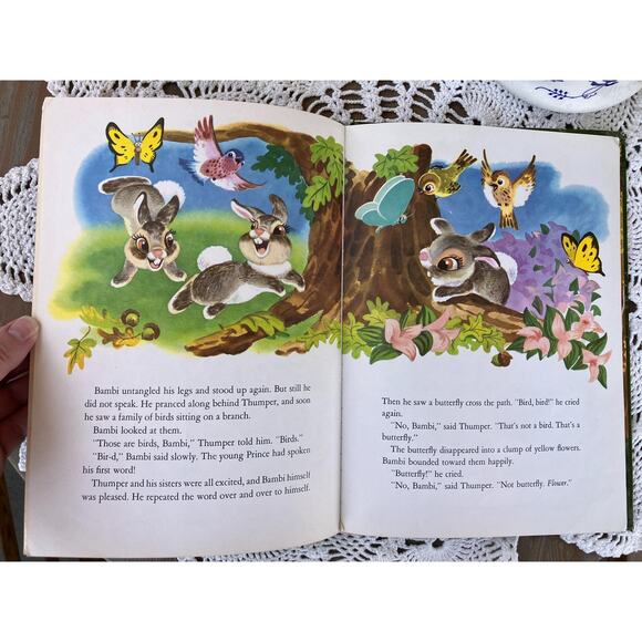 1949 Walt Disney’s Bambi, A Big Golden Book, Vintage Children’s Book - Picture 5 of 6